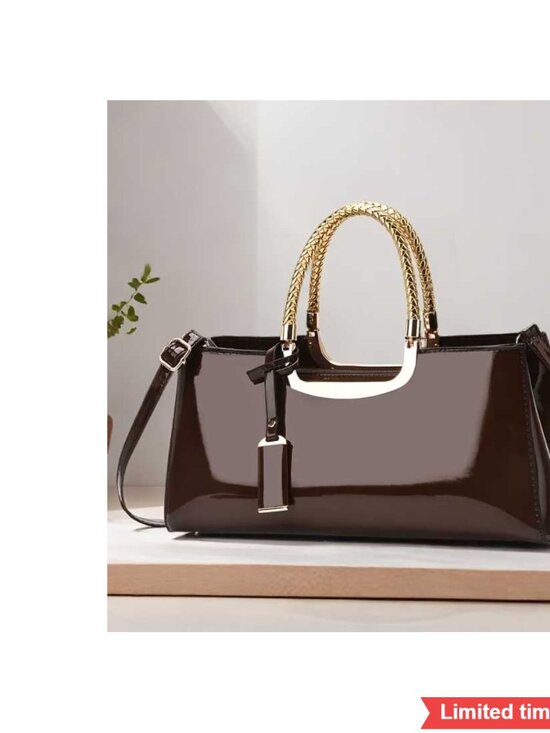 Handbags - Patent Glossy Clutch Evening Shoulder Bag